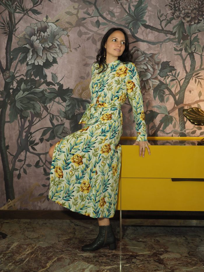 Abito Midi Rosie in Fantasia Florence