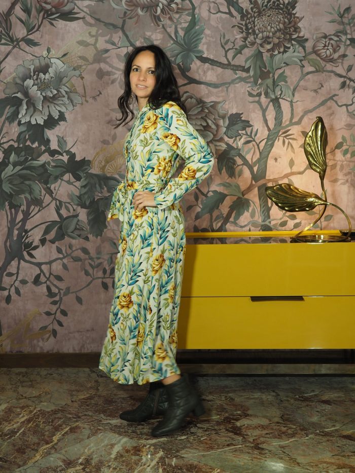 Abito Midi Rosie in Fantasia Florence