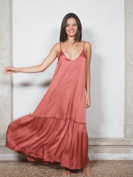 Abito Sottoveste Con Balza