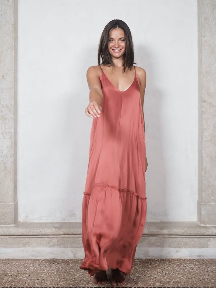 Abito Sottoveste Con Balza