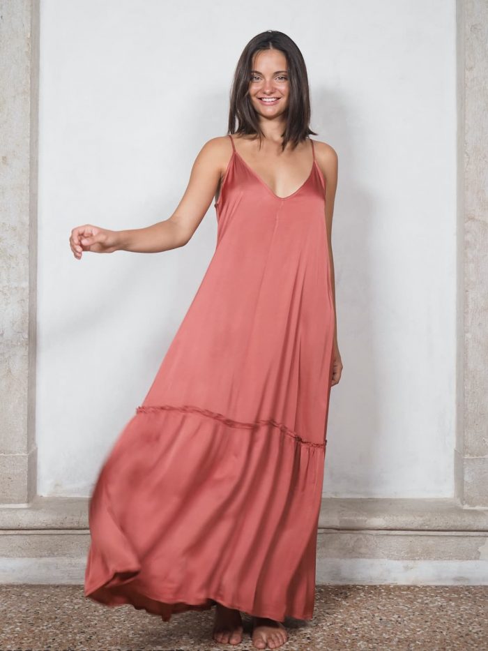Abito Sottoveste Con Balza