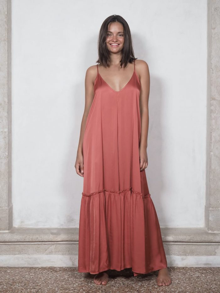 Abito Sottoveste Con Balza