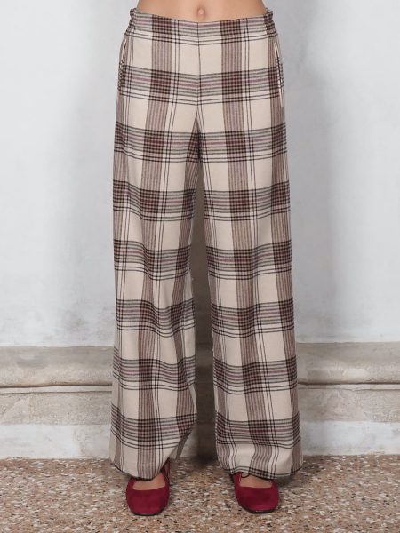 Pantaloni bojan check paglia