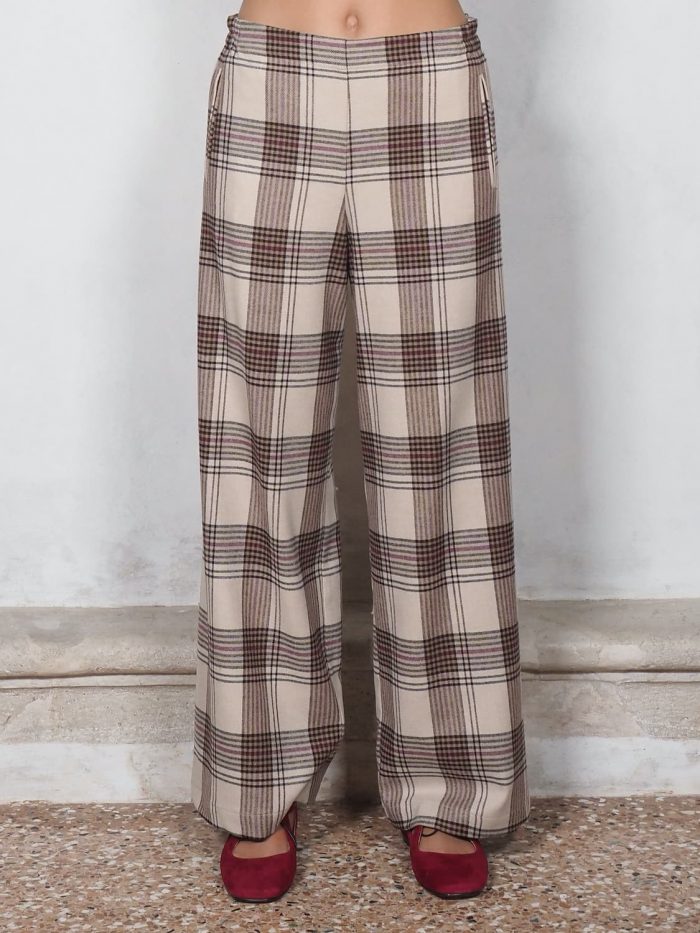Pantaloni bojan check paglia