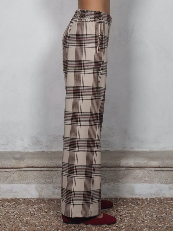 Pantaloni bojan check paglia