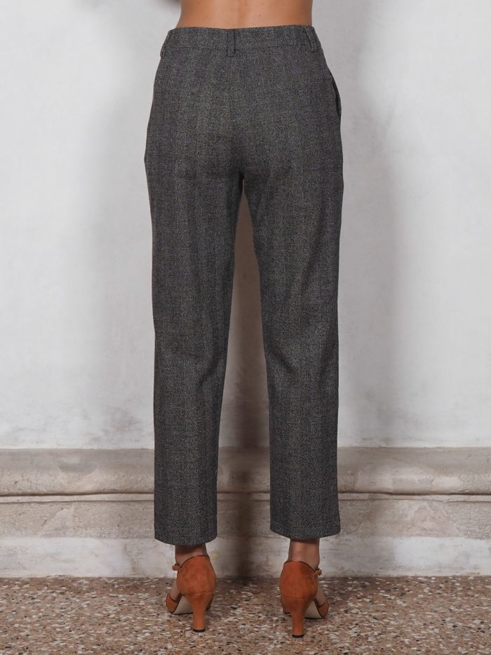 Pantalone Slim Spina di Pesce