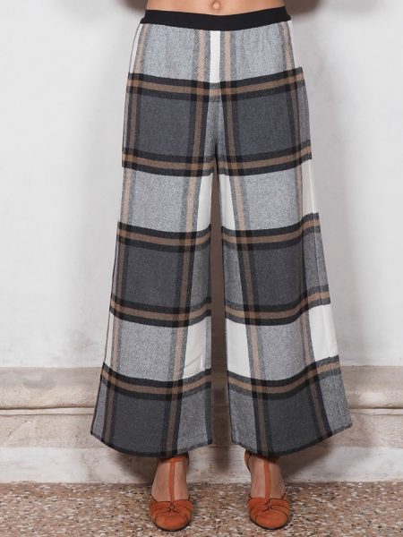 Pantalone Coulotte a Quadri