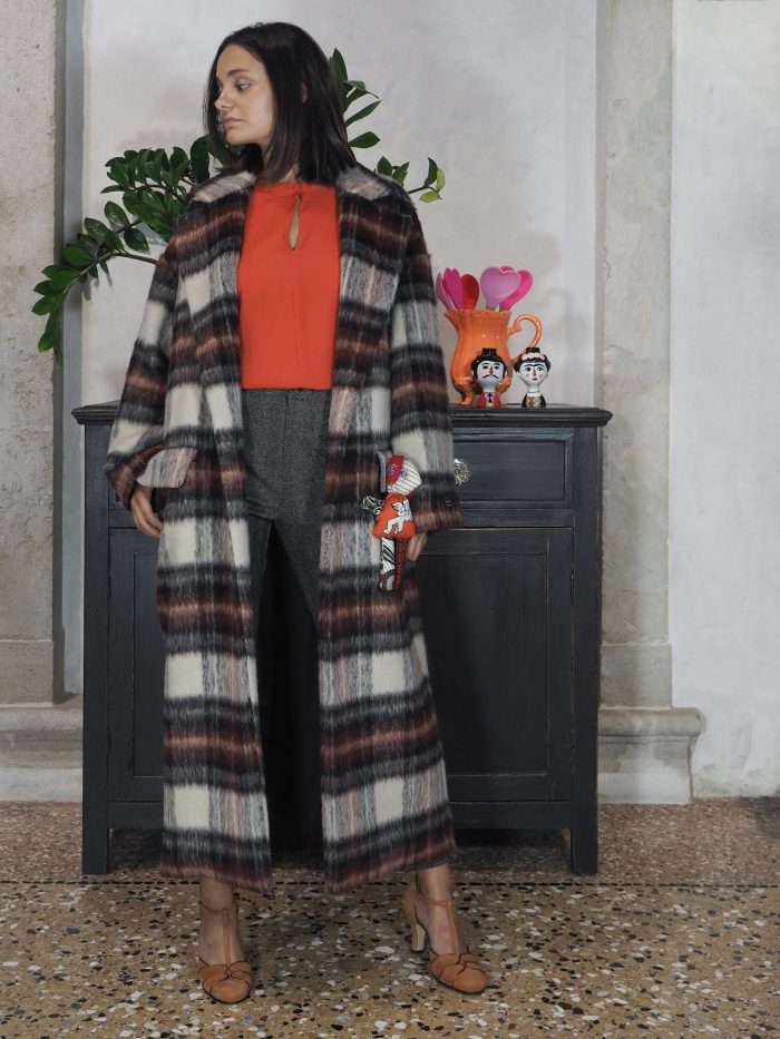 Cappotto Lungo Tartan