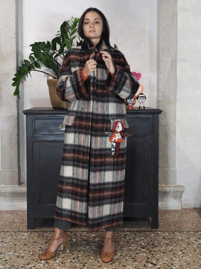 Cappotto Lungo Tartan