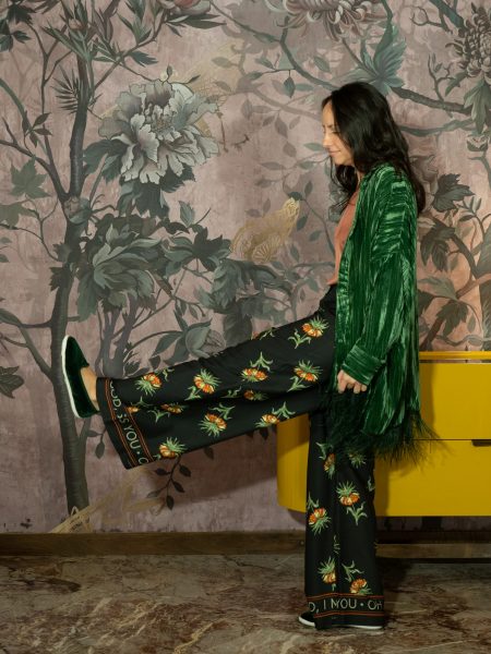 Pantaloni Palazzo a Fiori