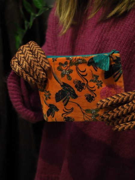 Pochette Velluto Sintra Colore Orange