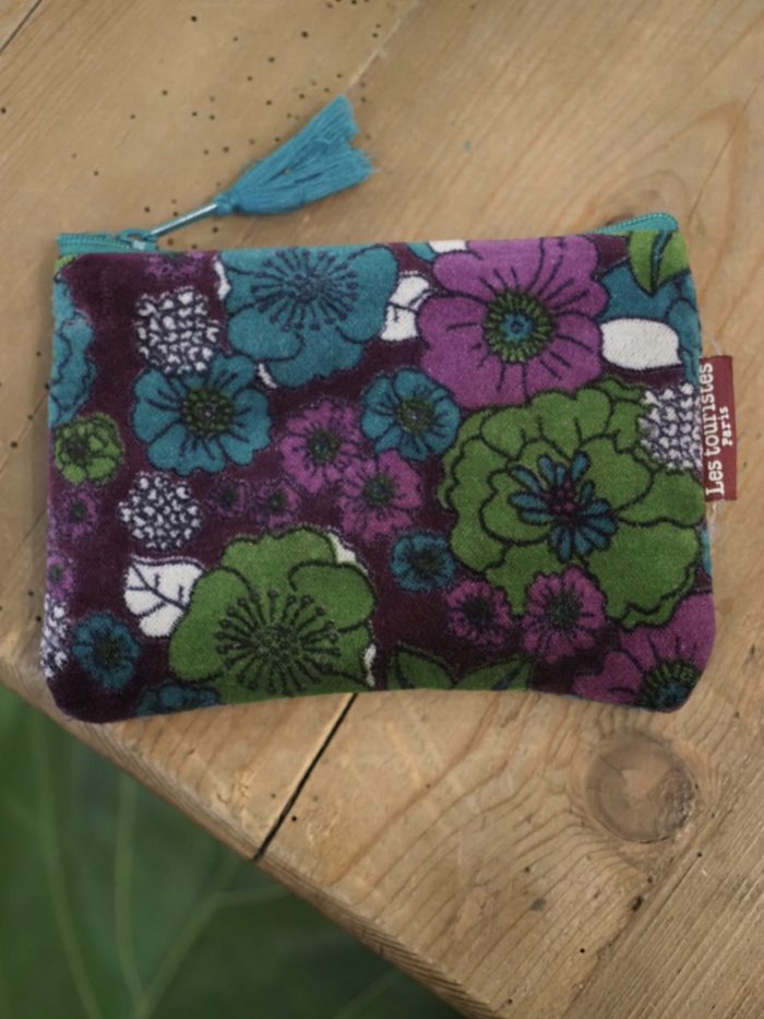 Pochette Mini Velluto Hove Colore Fig