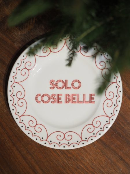 Piatto Porcellana Solocosebelle Rosso Diametro 16 Cm