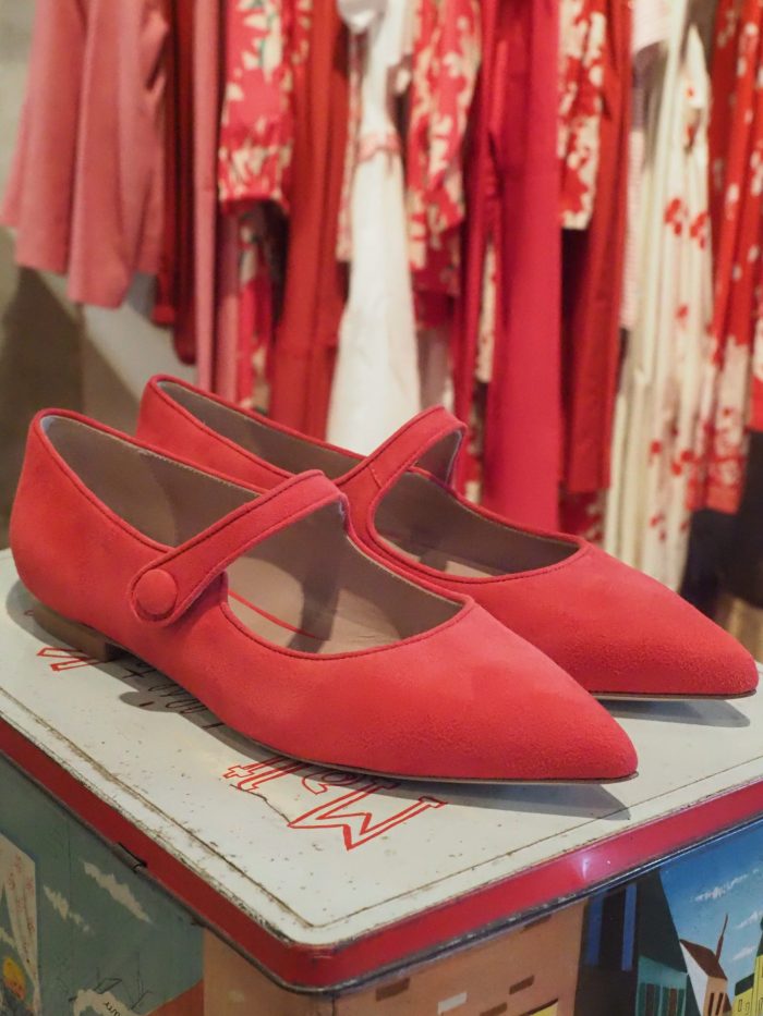 Ballerina a punta in camoscio Mindy - Cheville