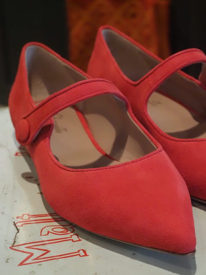 Ballerina a punta in camoscio Mindy - Cheville
