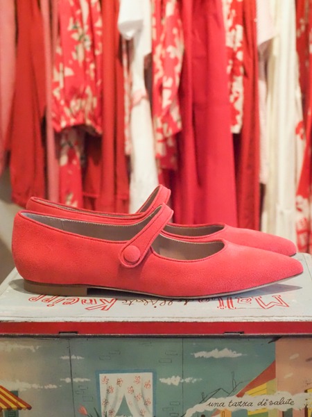 Ballerina a punta in camoscio Mindy - Cheville