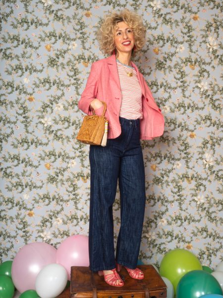 Jeans 5 tasche a vita alta - Dixie