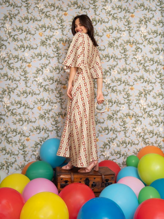 Abito a kimono in fantasia etnica - Traffic People