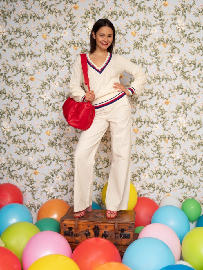 Pantalone palazzo in cotone - Dixie