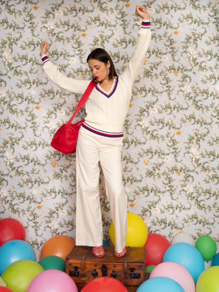 Pantalone palazzo in cotone - Dixie