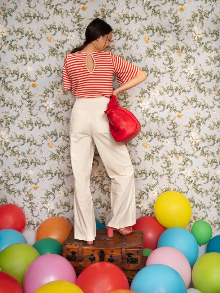 Pantalone palazzo in cotone - Dixie