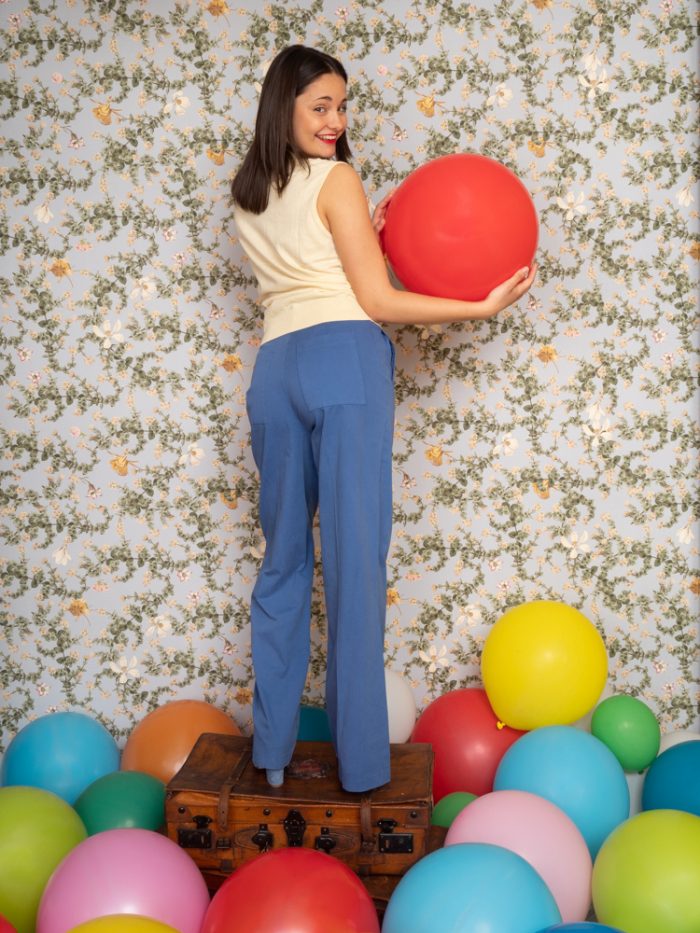 Pantalone palazzo in cotone - Dixie