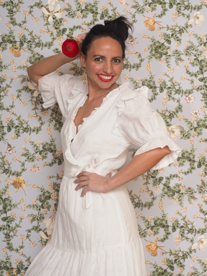 Abito frou frou a manica corta - Frnch