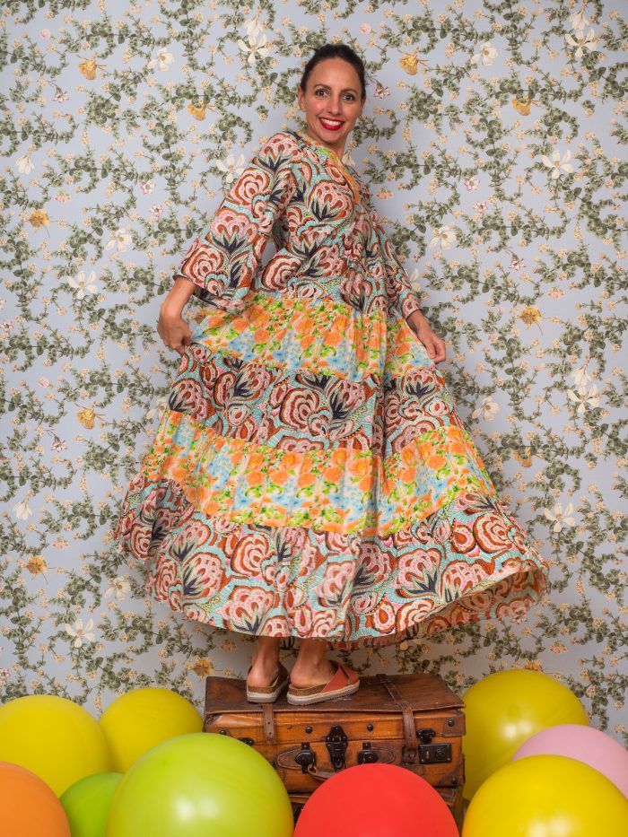 Abito patchwork manica corta - Erfurt