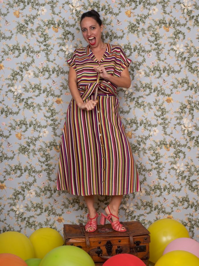 Camicia annodata clara stripe - King Louie