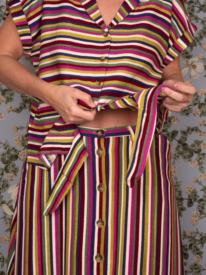 Camicia annodata clara stripe - King Louie