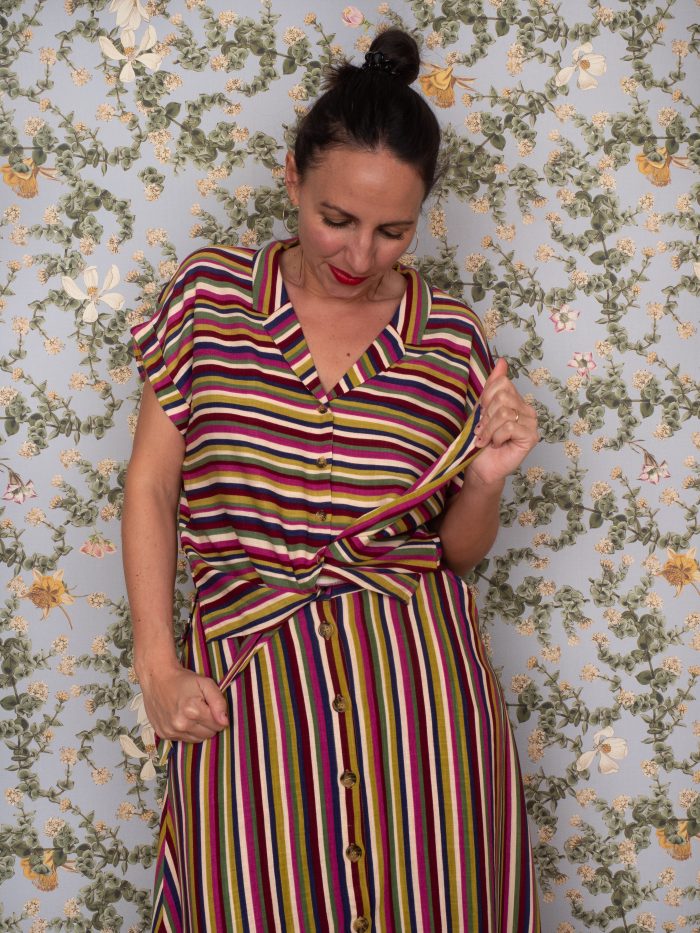 Camicia annodata clara stripe - King Louie