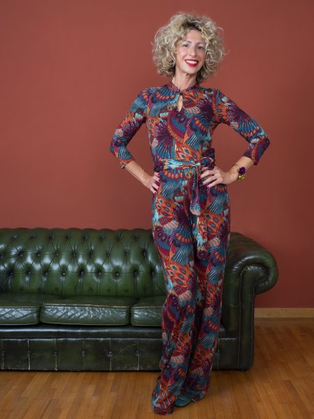 Chinese Jumpsuit in fantasia Sashay - King Louie