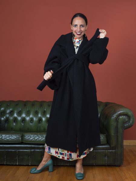Cappotto in lana con cintura - Ottod'ame