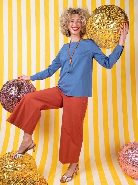 Pantalone Cropped In Cotone Leggero - Ottod'Ame