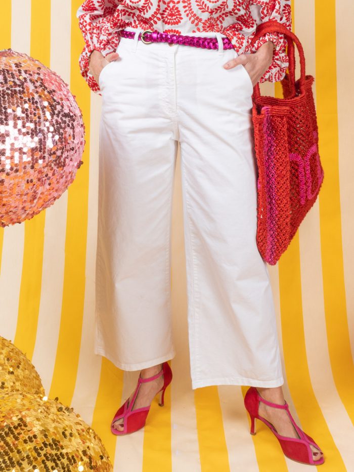 Jeans Cropped  In Tela - Niū