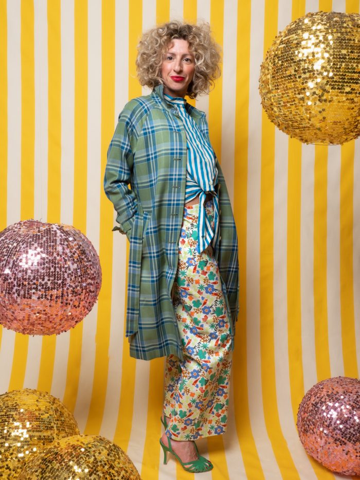 Trench Lizzie In Fantasia Nomad Check - King Louie