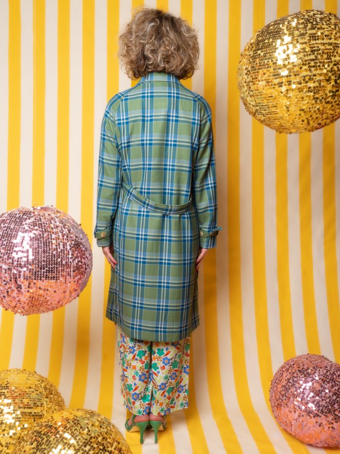 Trench Lizzie In Fantasia Nomad Check - King Louie