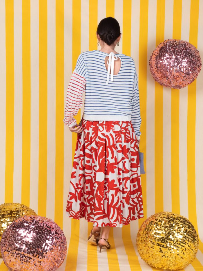 Maglia Tricot A Righe  Patchwork - Solotre
