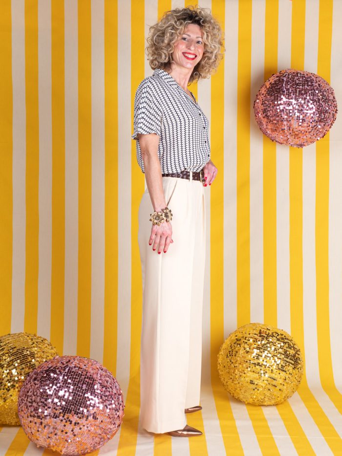 Camicia A Manica Corta In Fantasia Half Dots - Nice Things