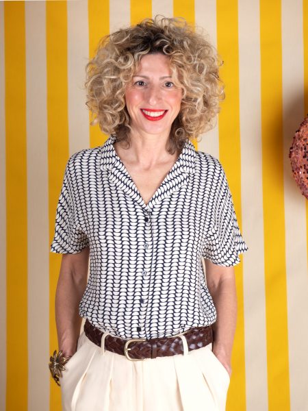Camicia A Manica Corta In Fantasia Half Dots - Nice Things