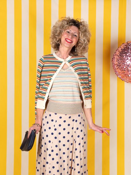 Cardigan Girocollo Motivi A Zig Zag Romeo - King Louie