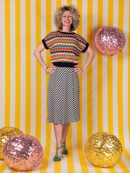 Gonna Juno In Maglina  Fantasia Chopito Stripe - King Louie