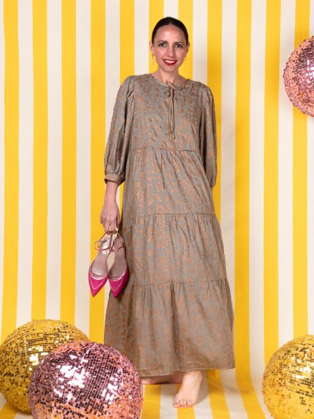 Abito Bohemien In Fantasia E Lurex - Meisie