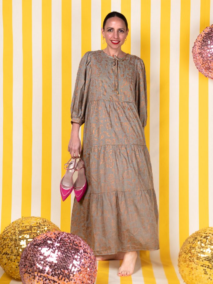 Abito Bohemien In Fantasia E Lurex - Meisie
