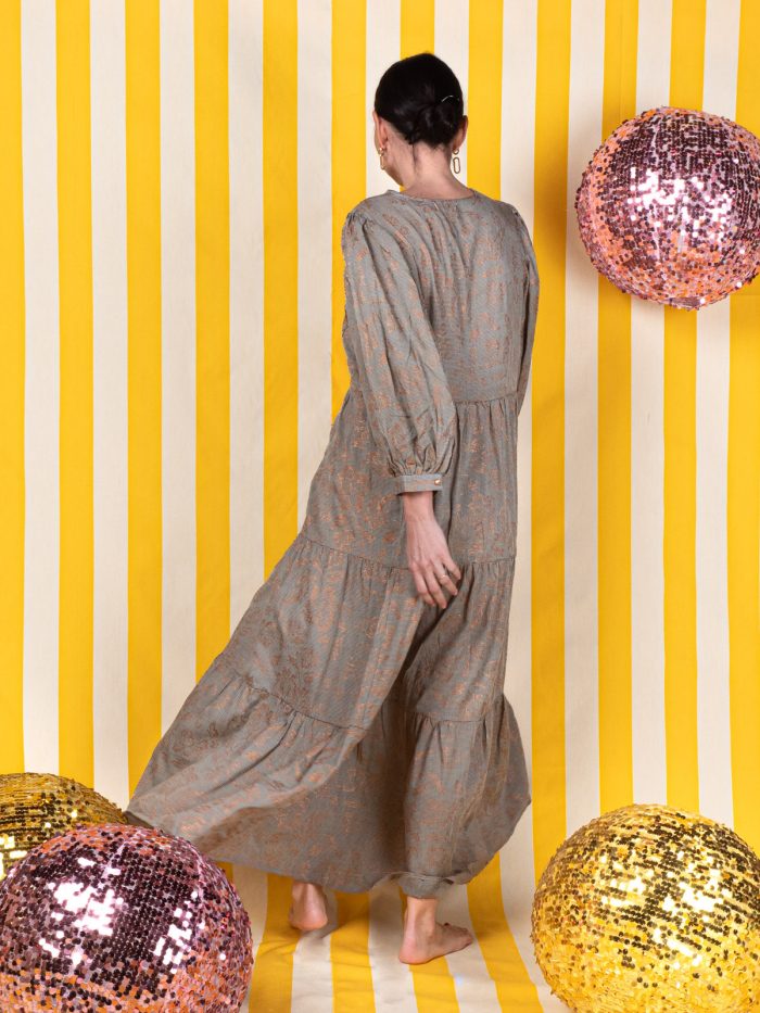 Abito Bohemien In Fantasia E Lurex - Meisie