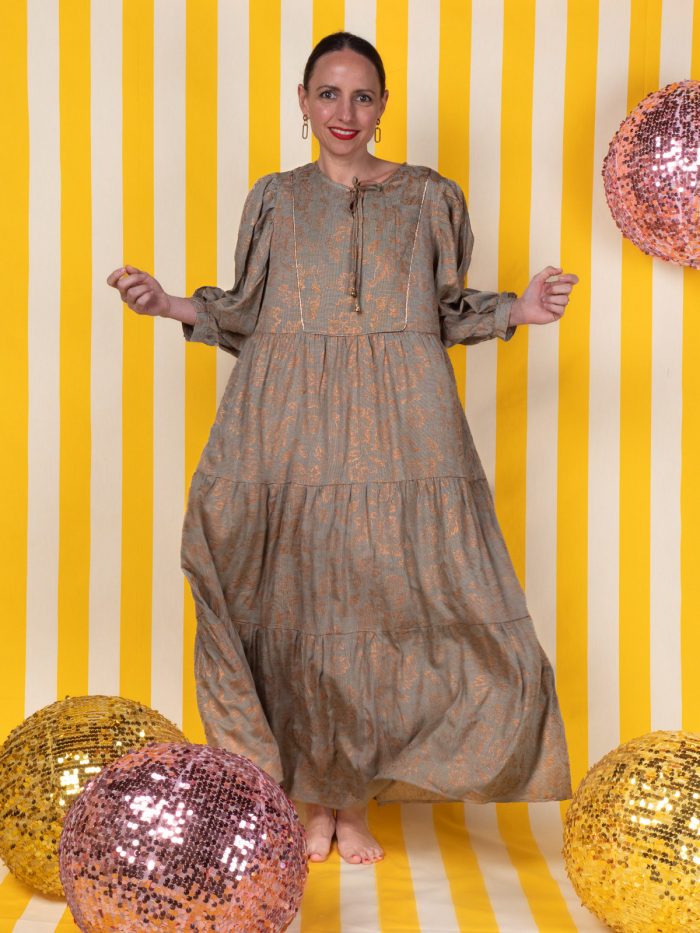 Abito Bohemien In Fantasia E Lurex - Meisie