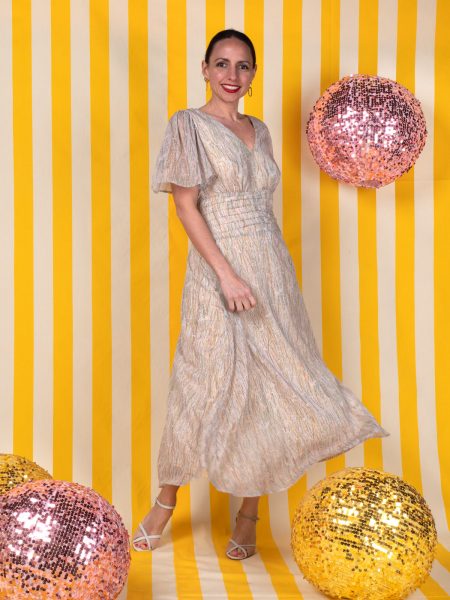 Abito Da Cerimonia In Chiffon Stampato - Meisie