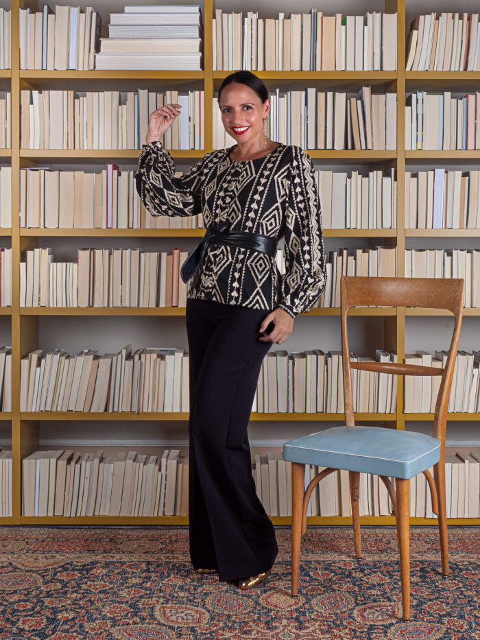 Camicia Con Ricamo Lurex - Meisie