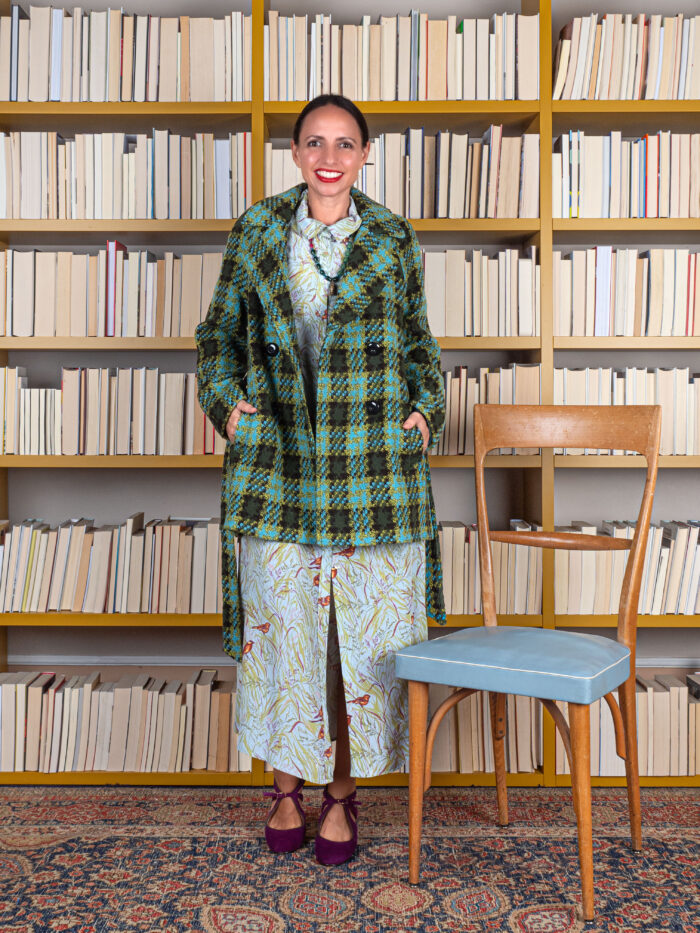 Cappotto Corto Maura In Fantasia Muller Check - King Louie