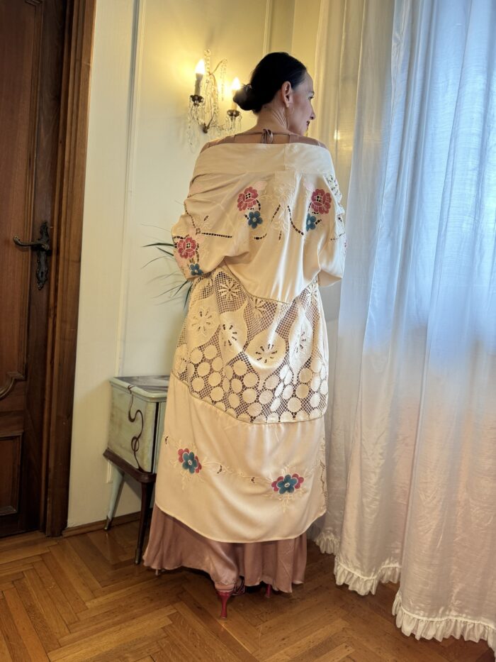 Kimono  Patch Con Ricami - Meisie